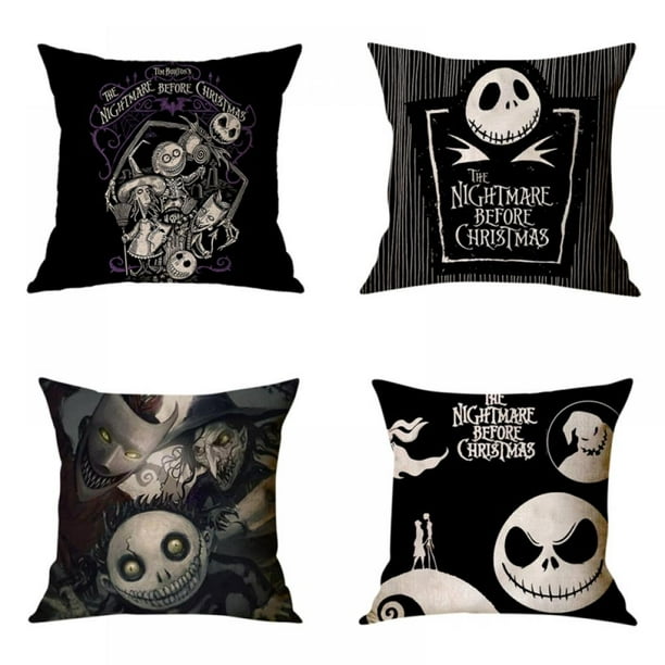 Nightmare Before Christmas Throw Pillow Case Cushion Covers Home Office 18"x18" 